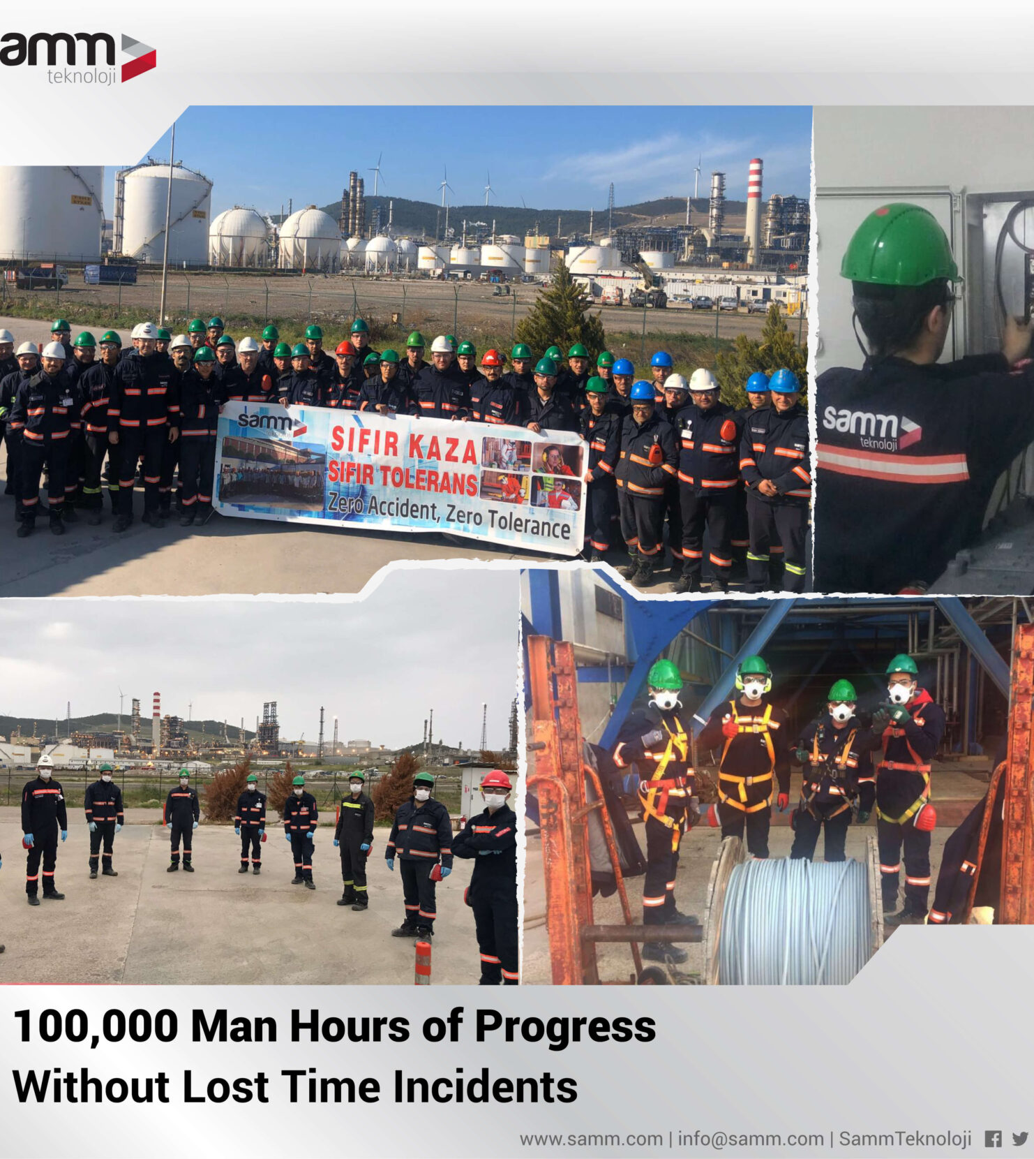 100,000 Man Hours of Progress Without Lost Time Incidents