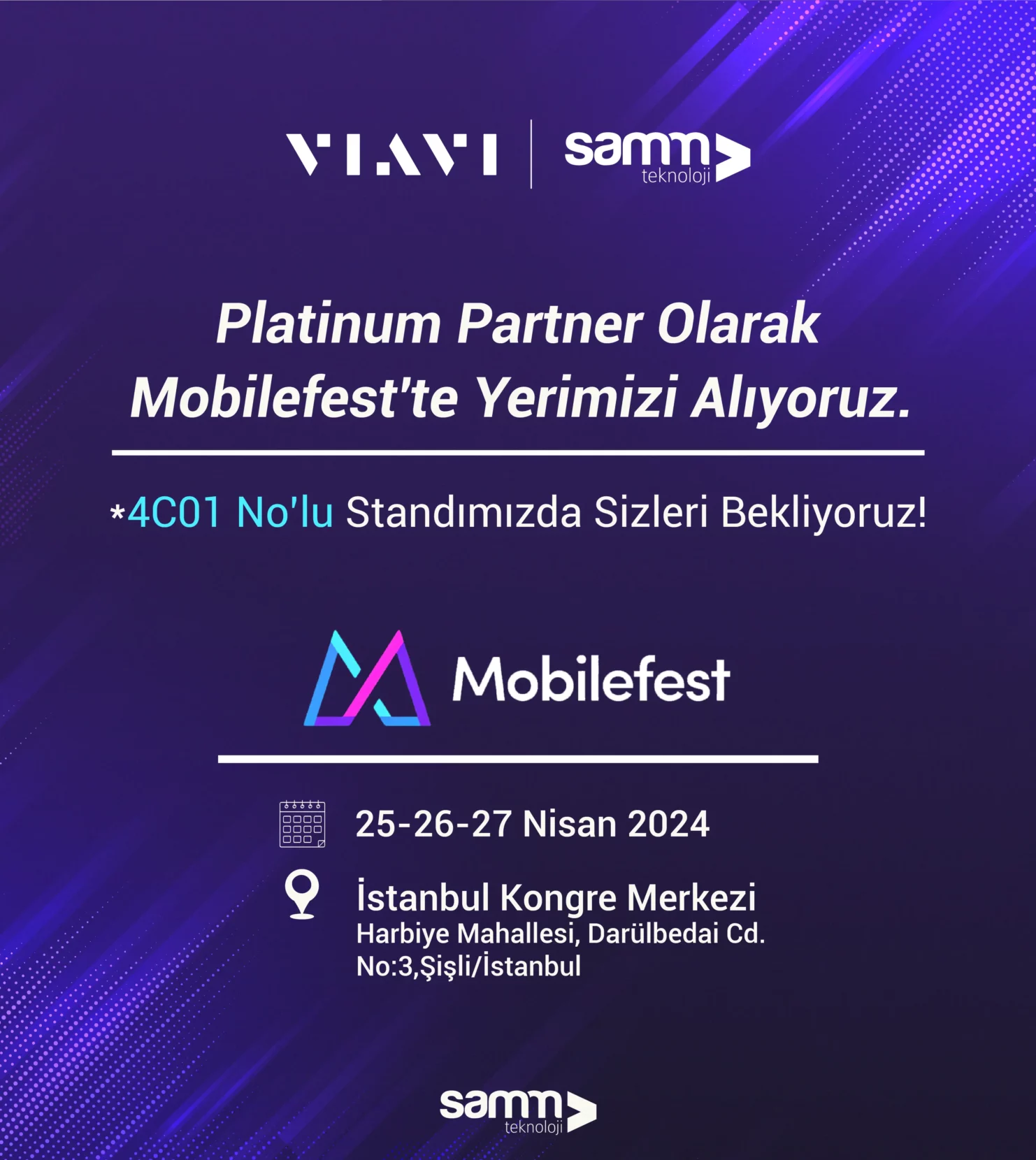 Viavi-Mobil Fest-TR-SAMM Teknoloji